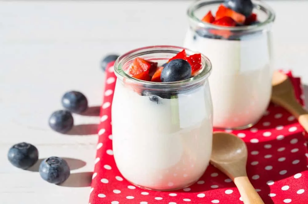 Yaourts avec fruits